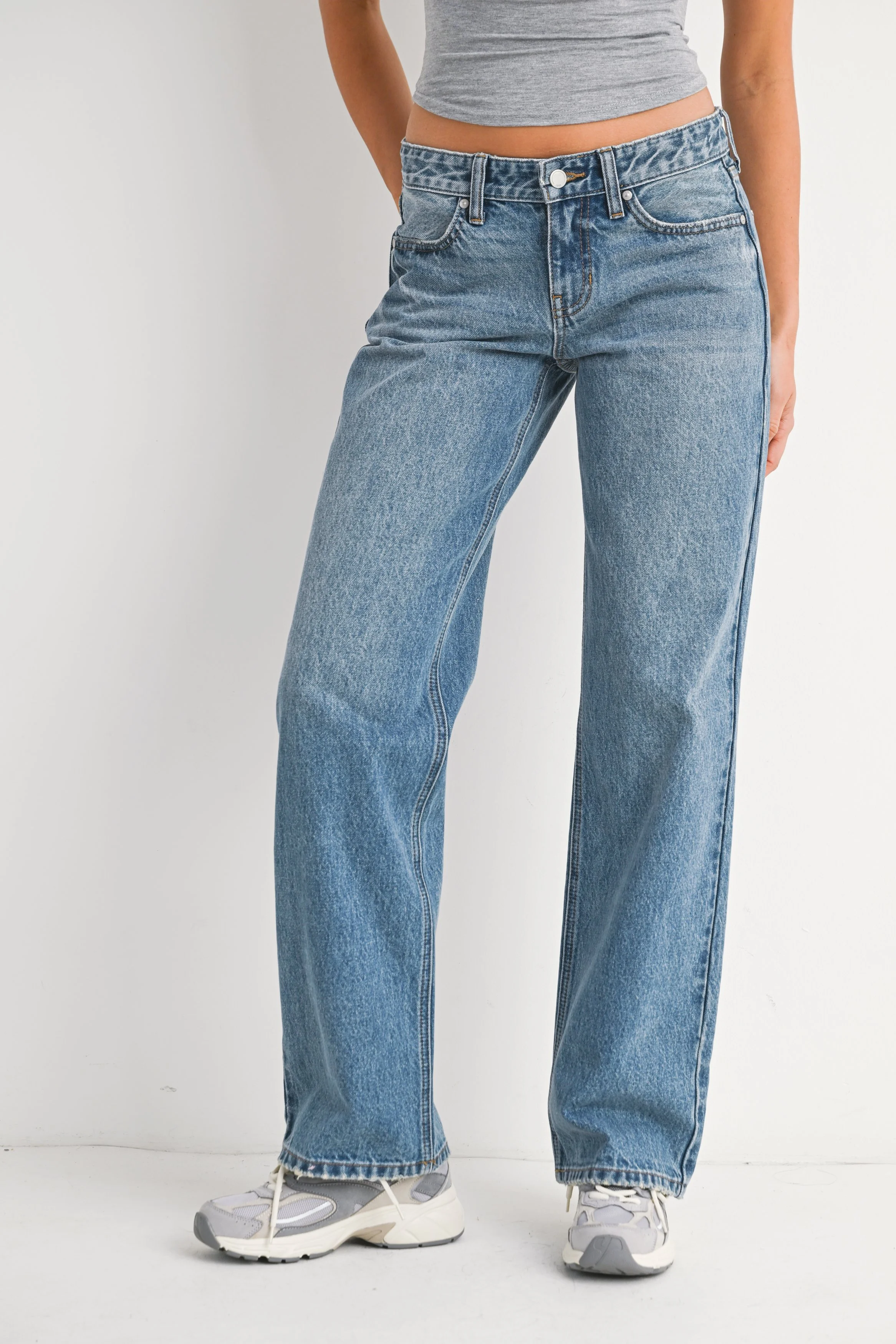 パンツ GIUNON straight denim pants mystic NUGU The Morgan Straight Leg — JBD